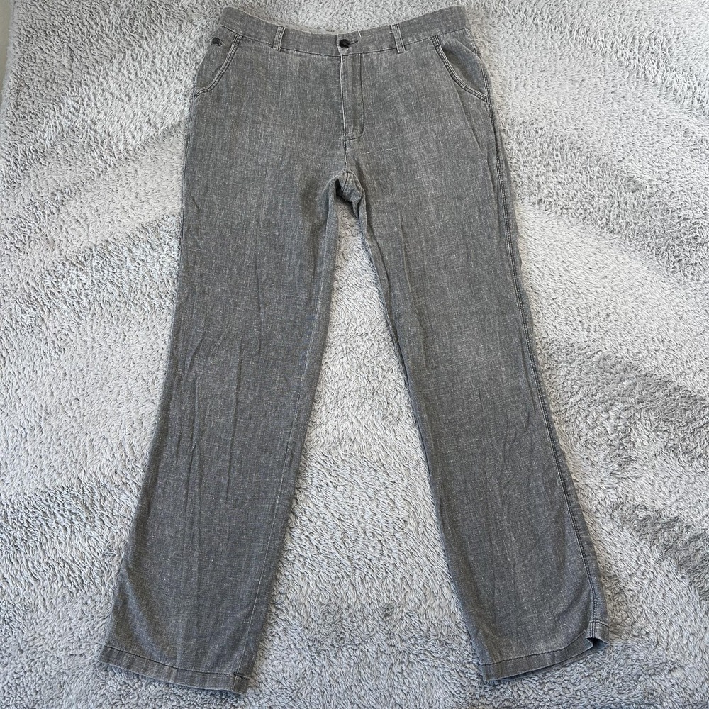 Burberry London Pants Mens 34x32 Gray Slim Stretch Cotton Heritage Quiet Luxury
